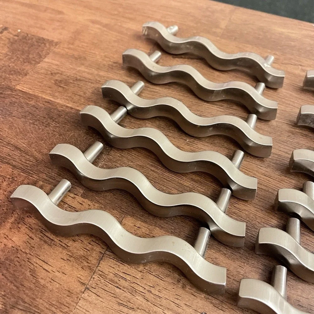 Stainless Steel Hickory P2161-SS Wave Zig-Zag Cabinet Handle Pull 3.75
